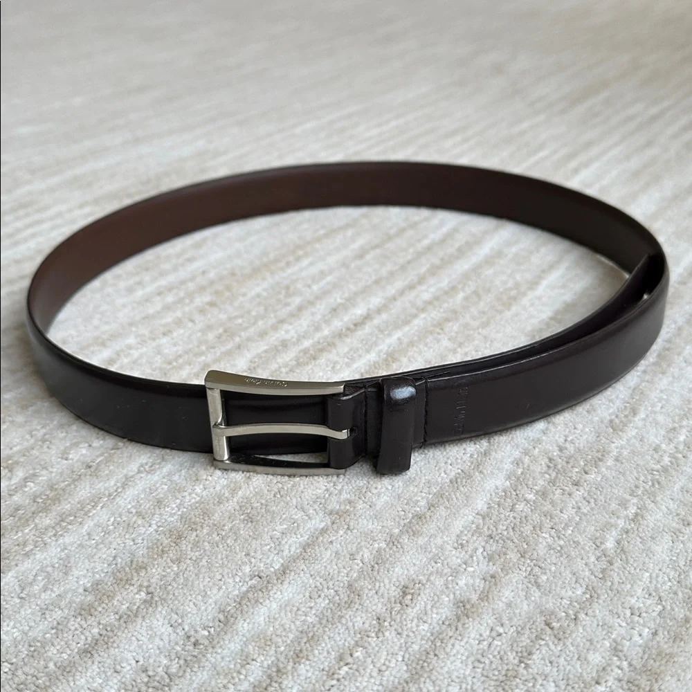 Calvin Klein Men’s Roller Buckle Genuine Leather Belt Black Size 38 #73182
